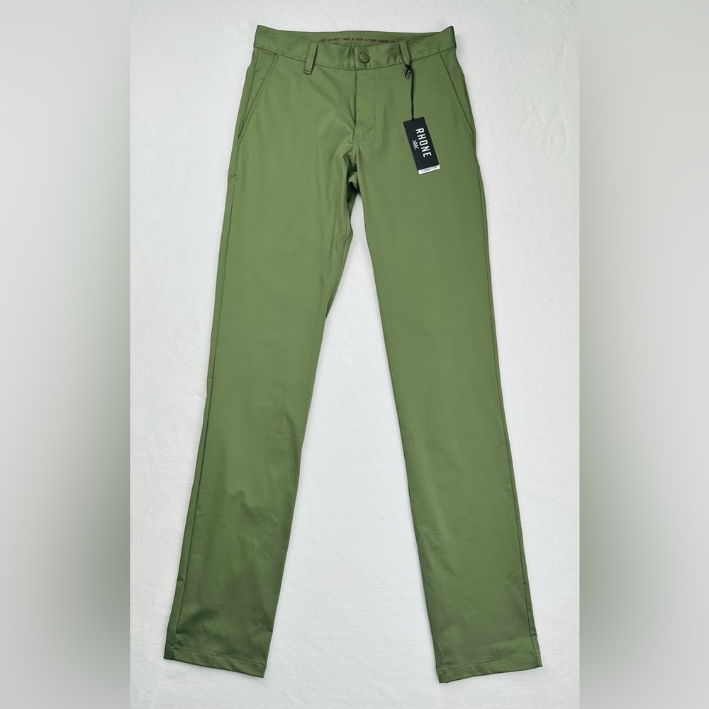 RHONE Men's Olive Green Chinos